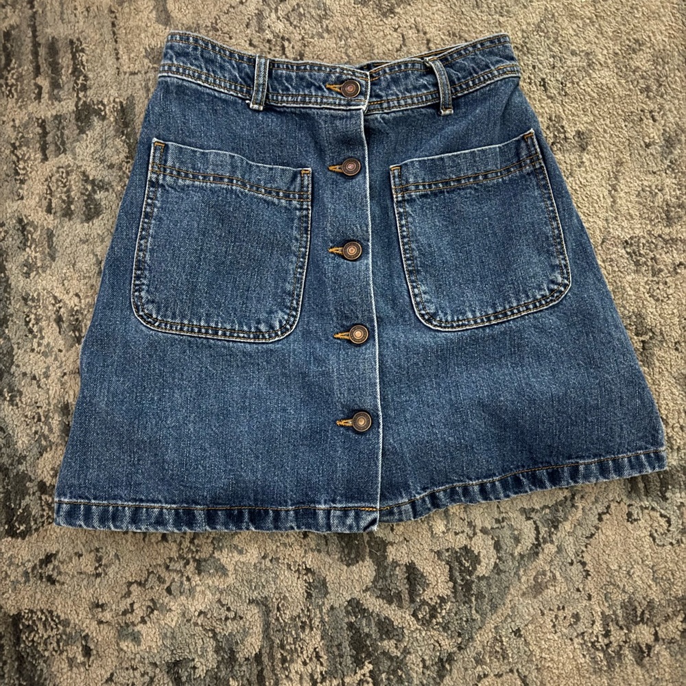 Zara denim mini skirt